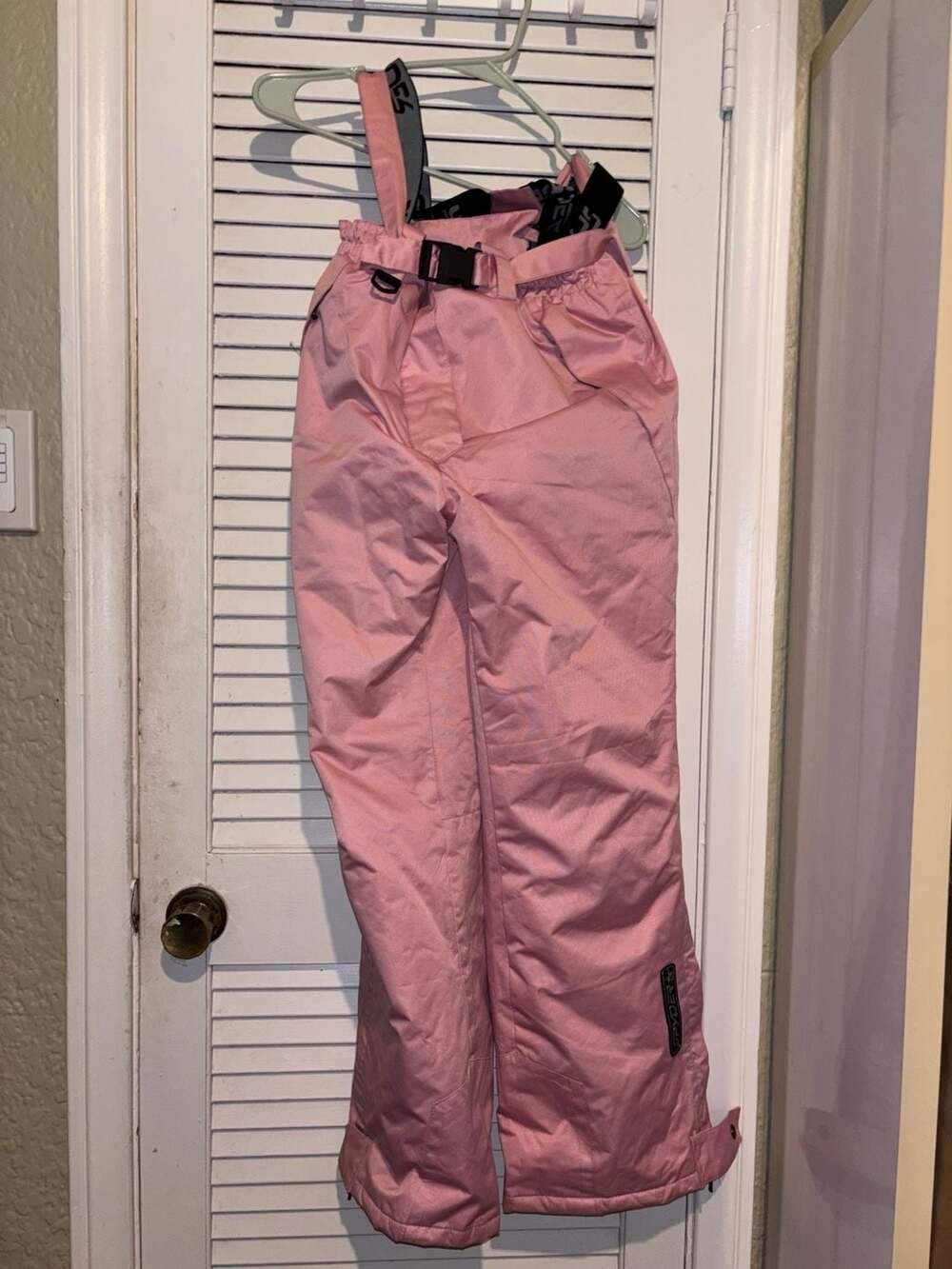 Spyder Pink Ski Pants Snow Bib with Suspenders Size M